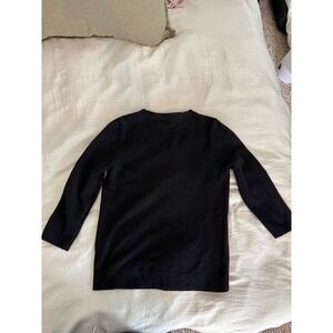 Talbots 100% Cashmere Black Crewneck Sweater Women's Size M